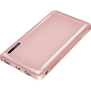 Power Bank 10.000mAh 12W PD (2x USB-A + USB-C) - Rosa dorado