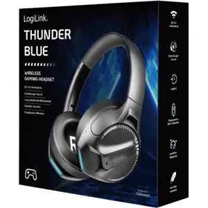 Auscultadores Headphones On-ear Gaming Bluetooth 6.0 + Jack 3.5 AUX c/ microfone 360º