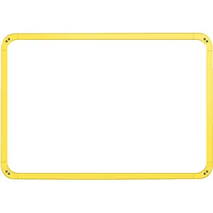 Tablero de escritura LCD infantil 19'' borrable con whiteboard en la parte trasera + soporte - Amarillo