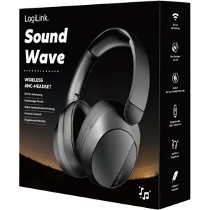 Auscultadores Headphones On-ear ANC Bluetooth 6.0 + Jack 3.5 AUX c/ microfone