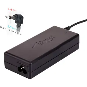 Fonte de alimentação 19.5VDC 4.7A 90W 6.5x4.3mm c/ pino central