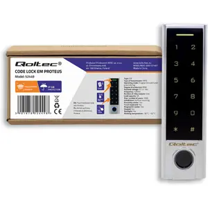 Cerradura electrónica con RFID, PIN táctil y lector de huellas dactilares - IP68