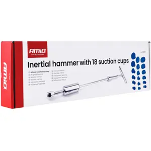 Martelo de Inércia PDR profissional para reparação de amolgadelas c/ 18 adaptadores