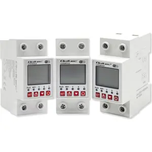 Relé Inteligente Wi-Fi p/ calha DIN c/ display e medição de energia 63A (Compatível com Tuya)