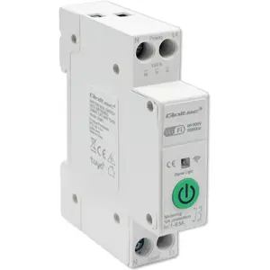 Relé Inteligente Wi-Fi p/ calha DIN c/ medição de energia 63A (Compatível com Tuya)