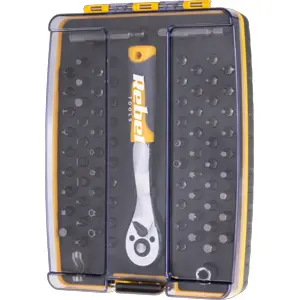 Conjunto de chave com roquete 1/4'' c/  80 acessórios
