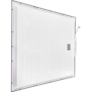 Painel LED quadrado de superfície/encastrável 230V 36W 4000lm 4000K 595x595x27mm - Preto