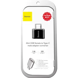 Adaptador/conversor OTG USB-C macho - USB 2.0 A fêmea