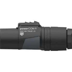 Ficha powerCON TRUE1 macho 3 contactos (2+T) 16A 250V [cabo 6-12mm] - Power IN