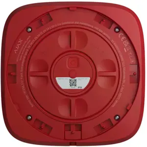 Sirene sem fios para alarme Ajax - IP54 Vermelho