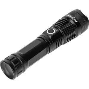Lanterna LED 10W 1000lm c/ zoom em alumínio - 26650 Recarregável - USB-C