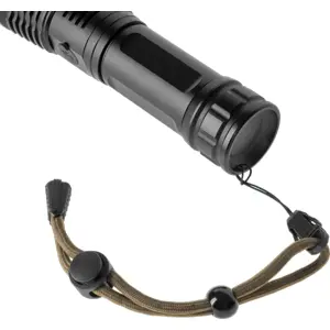 Lanterna LED 10W 1000lm c/ zoom em alumínio - 26650 Recarregável - USB-C