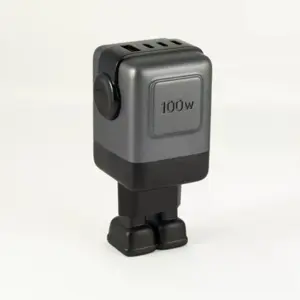 Carregador Gan PD 3.0 + QC 4+ (3x USB-C + USB-A) 100W