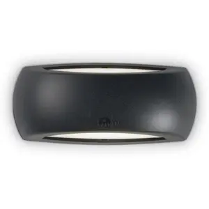 Aplique de LED 1x E27 (s/ lâmpada) - IP66 - Preto - 300x130x85mm