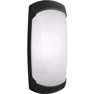 Aplique de LED 1x E27 (s/ lâmpada) - IP66 - Preto - 300x130x85mm