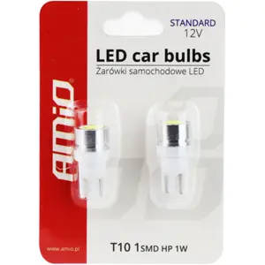 Lâmpada LED T10 W2.1x9.5d (W5W) 12V 1W [2 unid.]