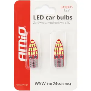 Lâmpada LED T10 W2.1x9.5d (W5W) 24×SMD3014 12V 2.5W CANbus [2 unid.]