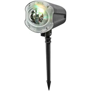 Projector LED Laser efeitos de estrelas e galáxias (50m²) c/ base + estaca - 230Vac - IP44