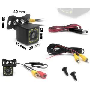 Câmara de estacionamento AntiFog 12Vdc 1024p 170º c/ LEDs - IP68