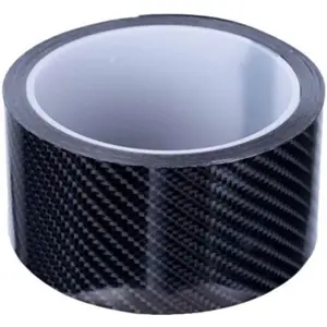 Fita adesiva tipo carbono 5D - Preto Gloss - 50mm x 5m