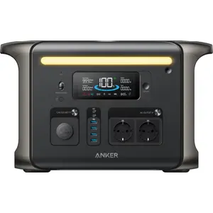 Power Station 1800W 1536Wh LiFePO₄ c/ App WiFi + Bluetooth, HyperFlash 1h e UPS <20ms