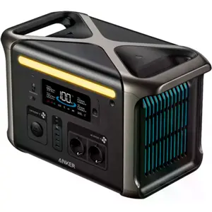 Power Station 1800W 1536Wh LiFePO₄ c/ App WiFi + Bluetooth, HyperFlash 1h e UPS <20ms