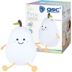 Luz noturna infantil Tátil LED 1W RGB recarregável - Pêra