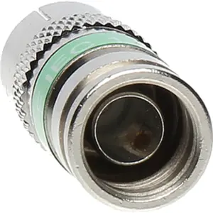 Ficha de antena IEC (TV) de compressão fêmea p/ cabo RG6 / RG59
