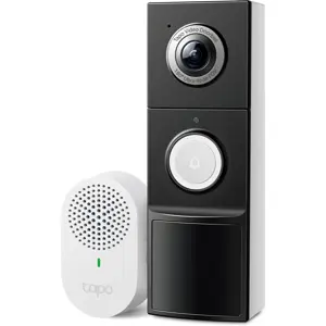 Kit de videoporteiro inteligente WiFi 2K 5Mpx 180º sem fio a bateria - IP66