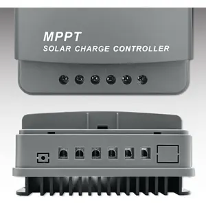 Controlador de carga solar MPPT c/ bluetooth e saídas USB-A - 12V/24V 10A