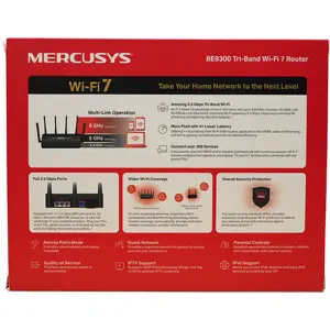 Router Wi-Fi 7 Tri-Band BE9300 (5760+2880+688 Mbps)