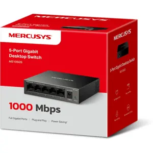 Switch 5P Gigabit 10/100/1000Mbps - caixa metálica