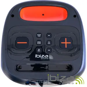 Coluna portátil amplificada 180W 6.5'' USB/SD/AUX/BT + comando + microfone