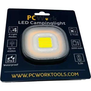 LAnterna LED de campismo 450lm c/ PowerBank - IPX4