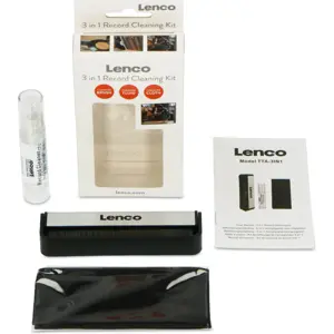 Kit de Limpeza 3-em-1 para Discos de Vinil