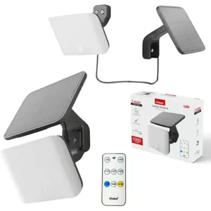 Projector Solar LED CCT (3000/4000/6500K) 50W 1000lm c/ Controlo Remoto