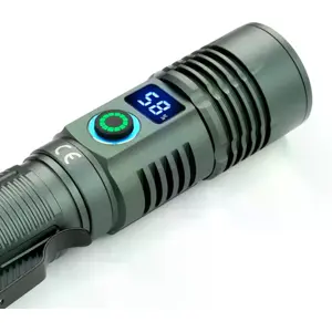 Lanterna LED CREE 700lm c/ zoom - recarregável USB-C - IPX4