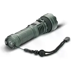 Lanterna LED CREE 1500lm c/ zoom - recarregável USB-C - IPX4