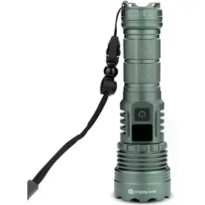 Lanterna LED CREE 1500lm c/ zoom - recarregável USB-C - IPX4