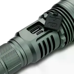 Lanterna LED CREE 1500lm c/ zoom - recarregável USB-C - IPX4
