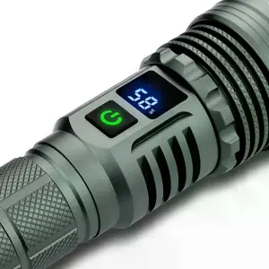 Lanterna LED CREE 1500lm c/ zoom - recarregável USB-C - IPX4