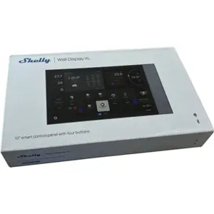 Ecrã Touch 10.1'' de Parede p/ Controlo Centralizado c/ Relé 1500W + Wi-Fi 6 e BT 5.4 - Preto+Cinza