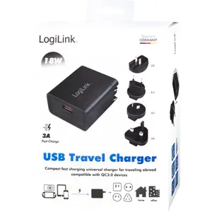 Cargador de viaje con USB-A QC 3.0 18 W