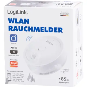 Detetor de fumo Inteligente Wi-Fi (compatível com Tuya) 85dB