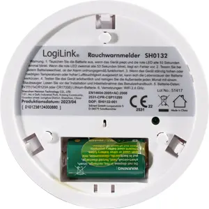 Detetor de fumo Inteligente Wi-Fi (compatível com Tuya) 85dB