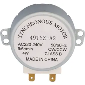 Motor para micro-ondas veio plástico 230VAC 4W 5/6rpm