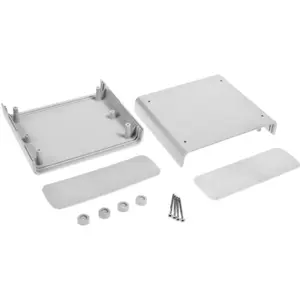 Caixa com painel 149.5x129.8x50mm - Cinza