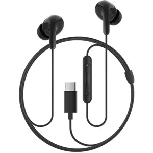 Auriculares In-Ear com microfone USB-C - preto