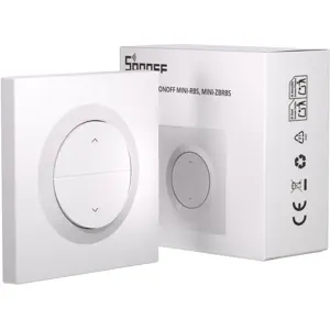 Interruptor de parede p/ módulo controlador de estores MINI-RBS / MINI-ZBRBS