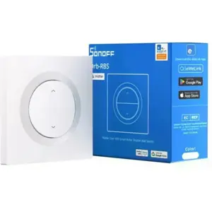 Interruptor de parede inteligente p/  controlo de estores c/  módulo MINI-RBS